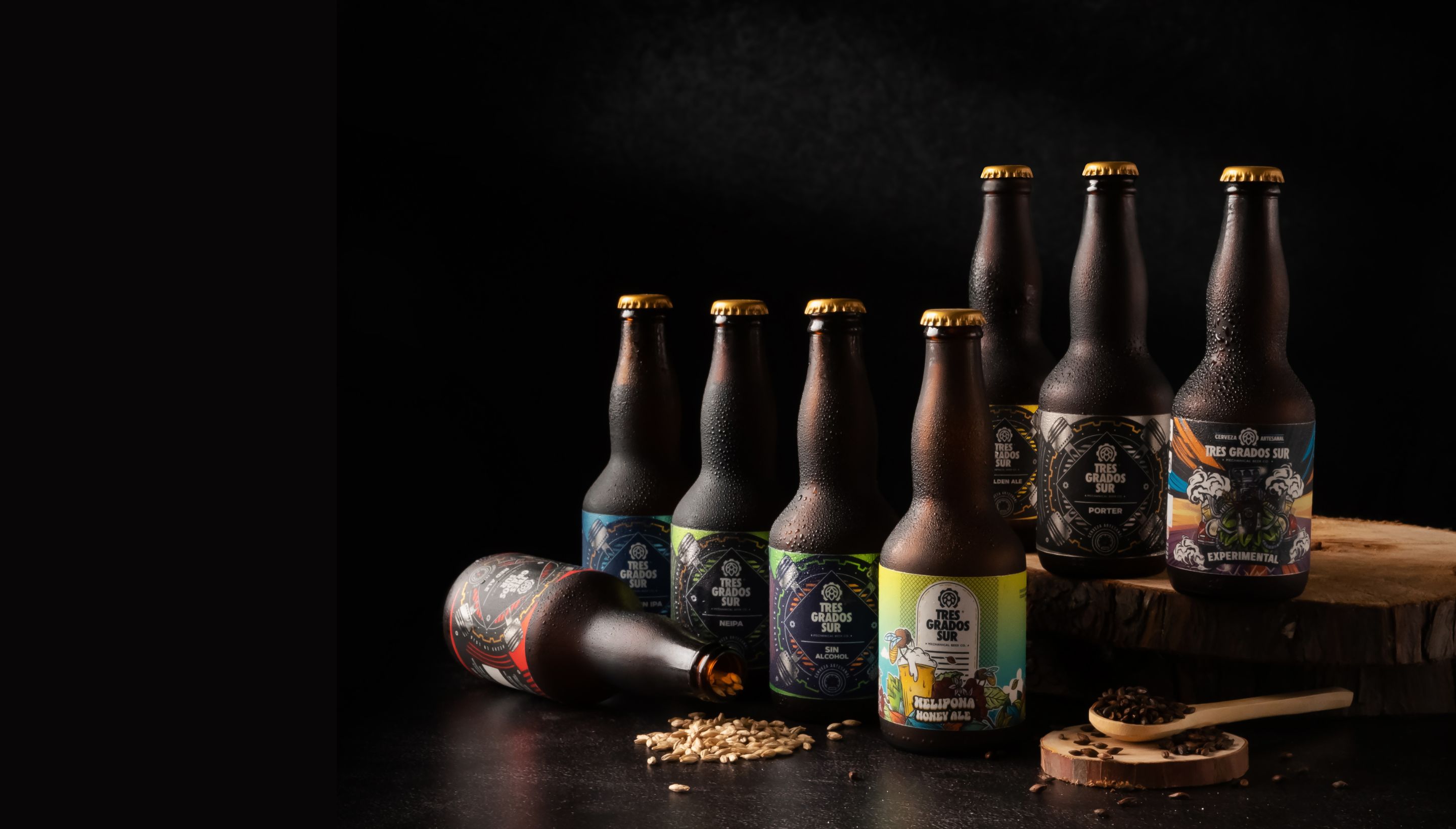 Cerveza artesanal Tres Grados Sur